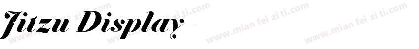 Jitzu Display字体转换